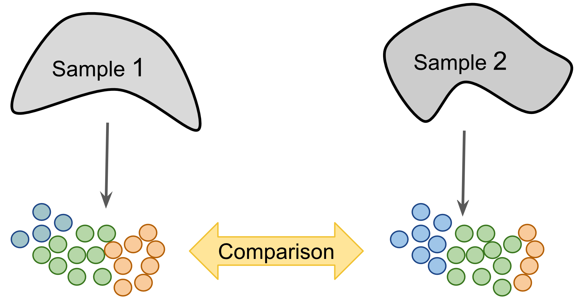 Label-centric dataset comparison can be used to compare the annotations of two different samples.